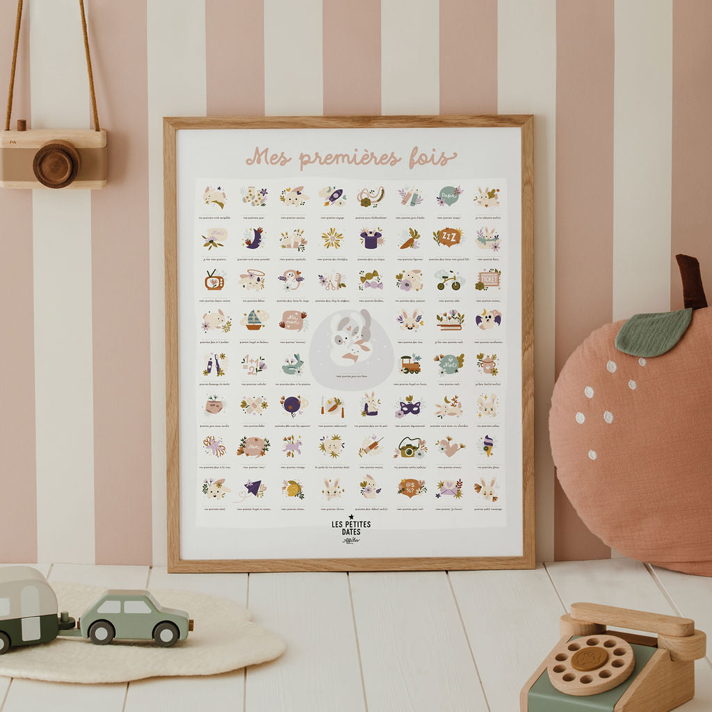 Affiche Les Petites Dates Lapin