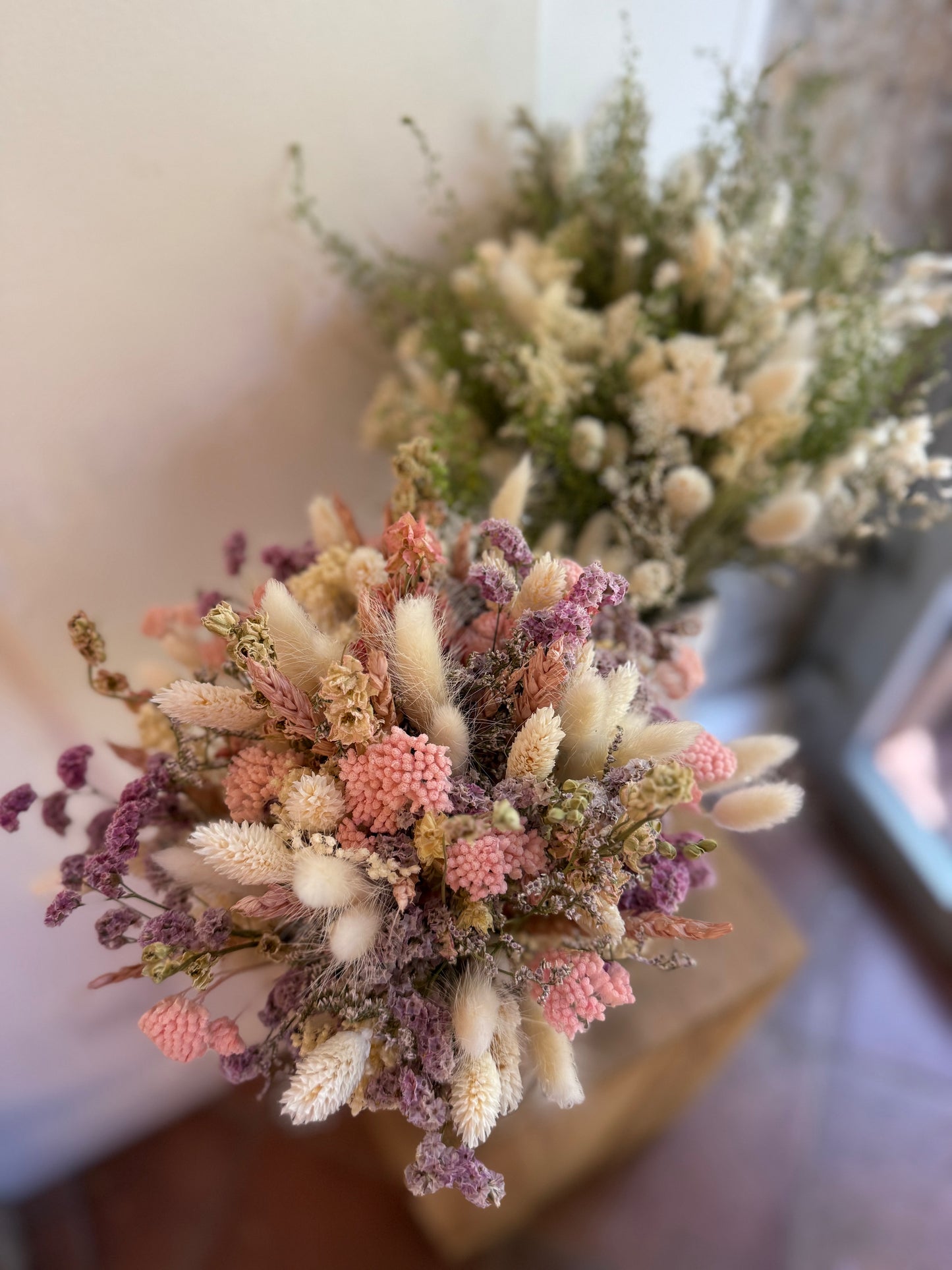 cadeau de naissance bouquet de fleurs séchées maman