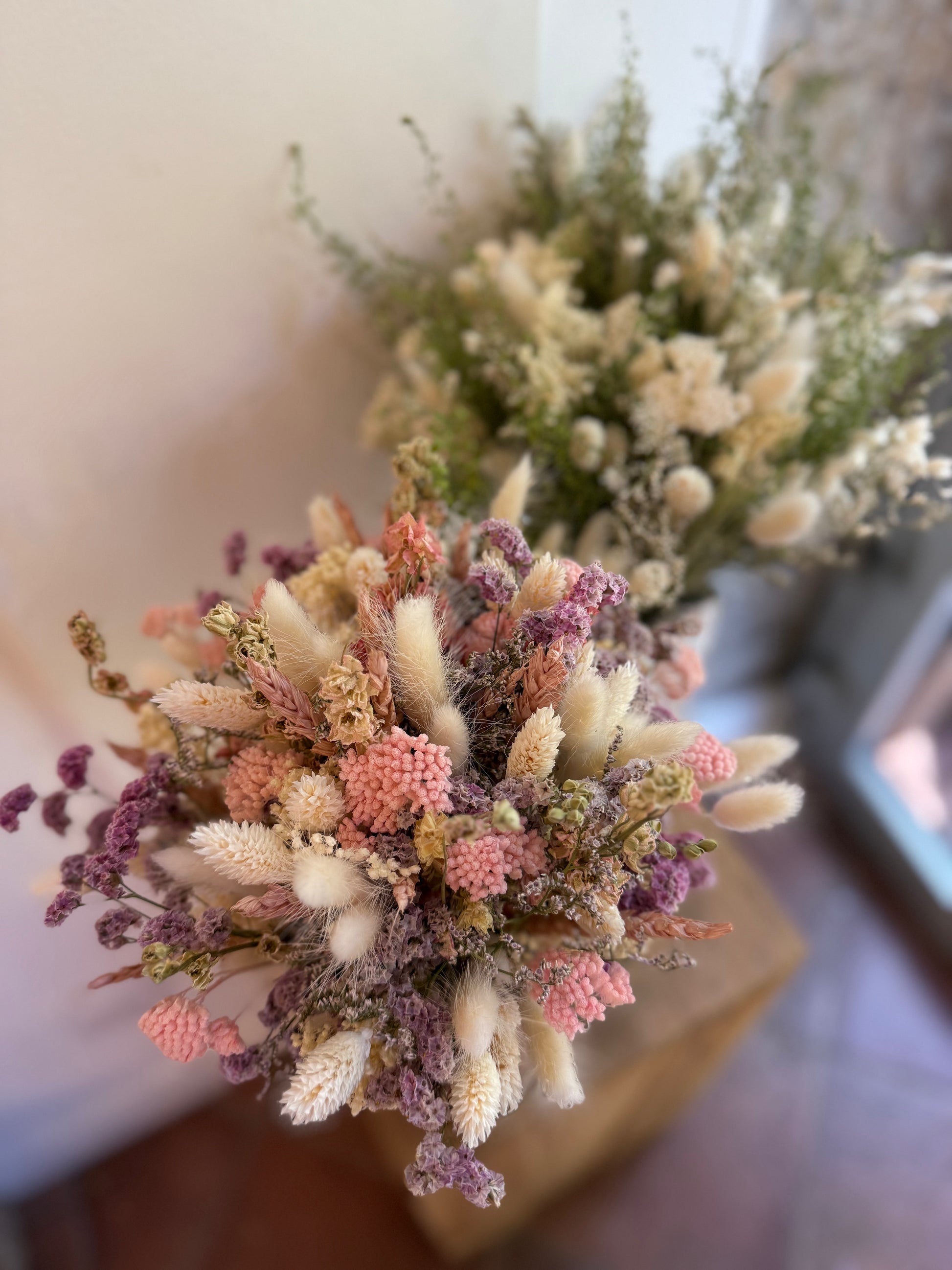 cadeau de naissance bouquet de fleurs séchées maman