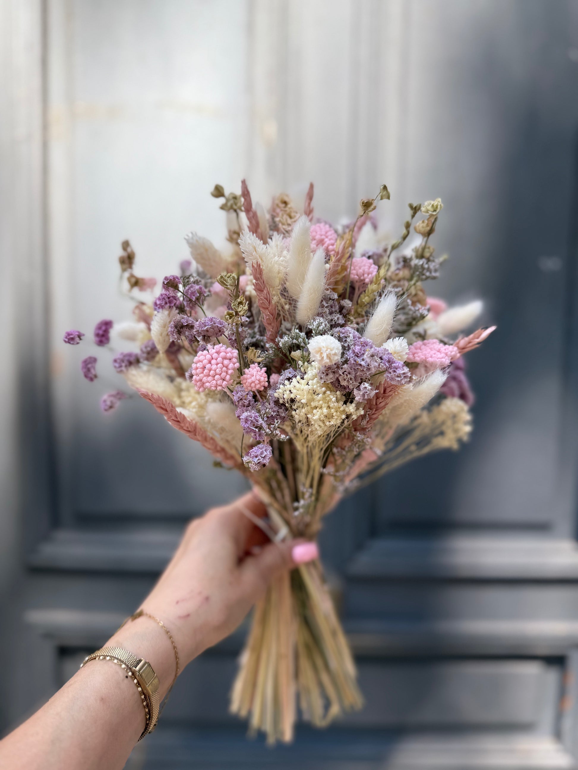 cadeau de naissance bouquet de fleurs séchées